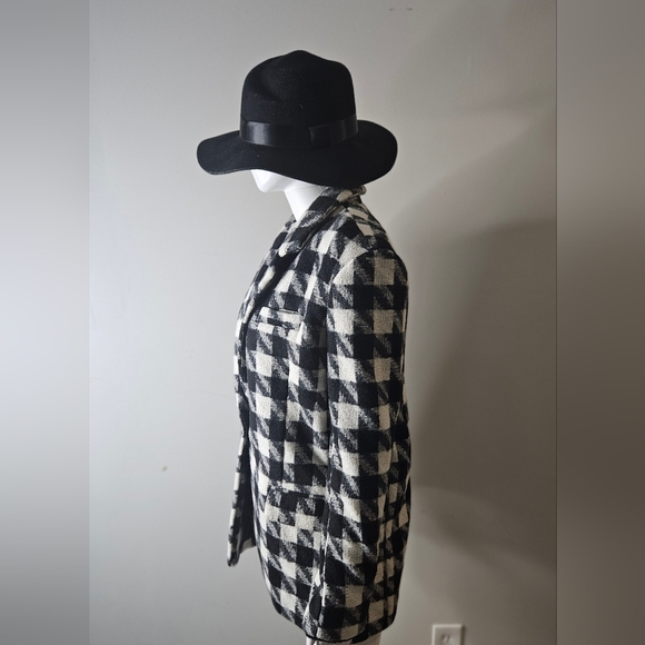 Blank NYC Oversized Houdstooth Print Blazer SZ SM - Picture 5 of 6
